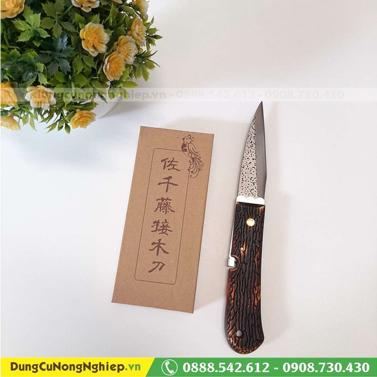 Dao ghép cành Mori Wood cán sừng