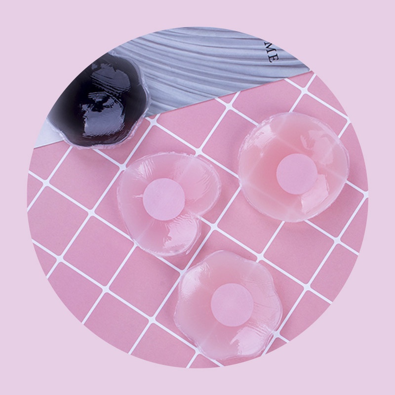 Miếng dán ngực vô hình ZXYOUPING bằng silicon latex chống nước chống chói thoáng khí không để lại dấu vết