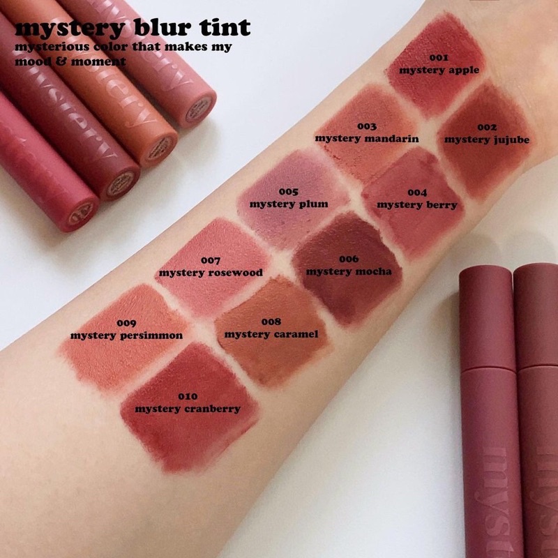 (HỎA TỐC)Son kem lì mịn môi MYSTERY blur tint