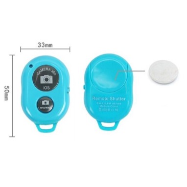 Nút bấm remote Bluetooth chụp ảnh chụp hình kèm pin