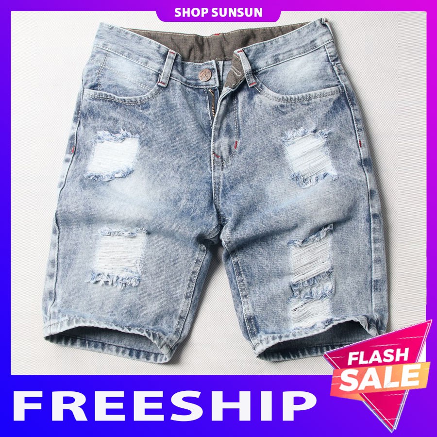Quần short nam rách ⭐ FREESHIP ⭐ SS416 shop Sunsun chuyên quần sọt nam