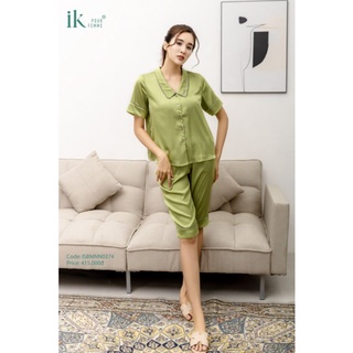 Bộ mặc nhà pyjama lụa IK0374 Giá 415.000đ