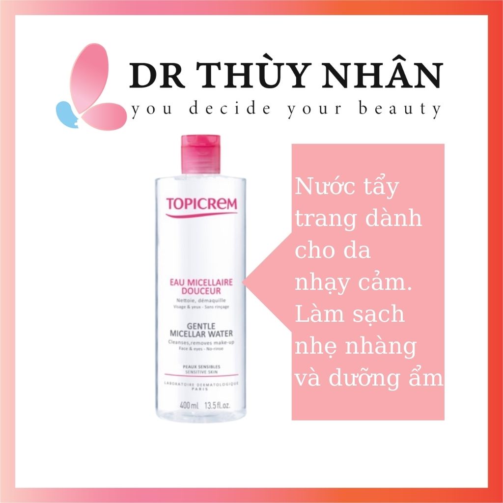 Nước Tẩy Trang TOPICREM GENTLE MICELLAR WATER