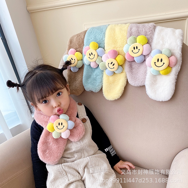 Khăn quàng cổ trẻ em mùa thu đông,phong cách hàn quốc đáng yêu.4màu khác nhau