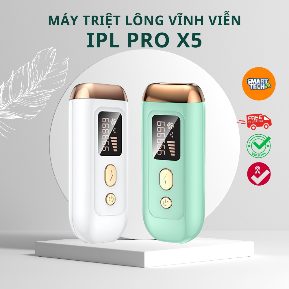 Máy triệt lông vĩnh viễn cầm tay laser IPL tại nhà, sử dụng cho vùng da chân, tay, vùng dưới cánh tay