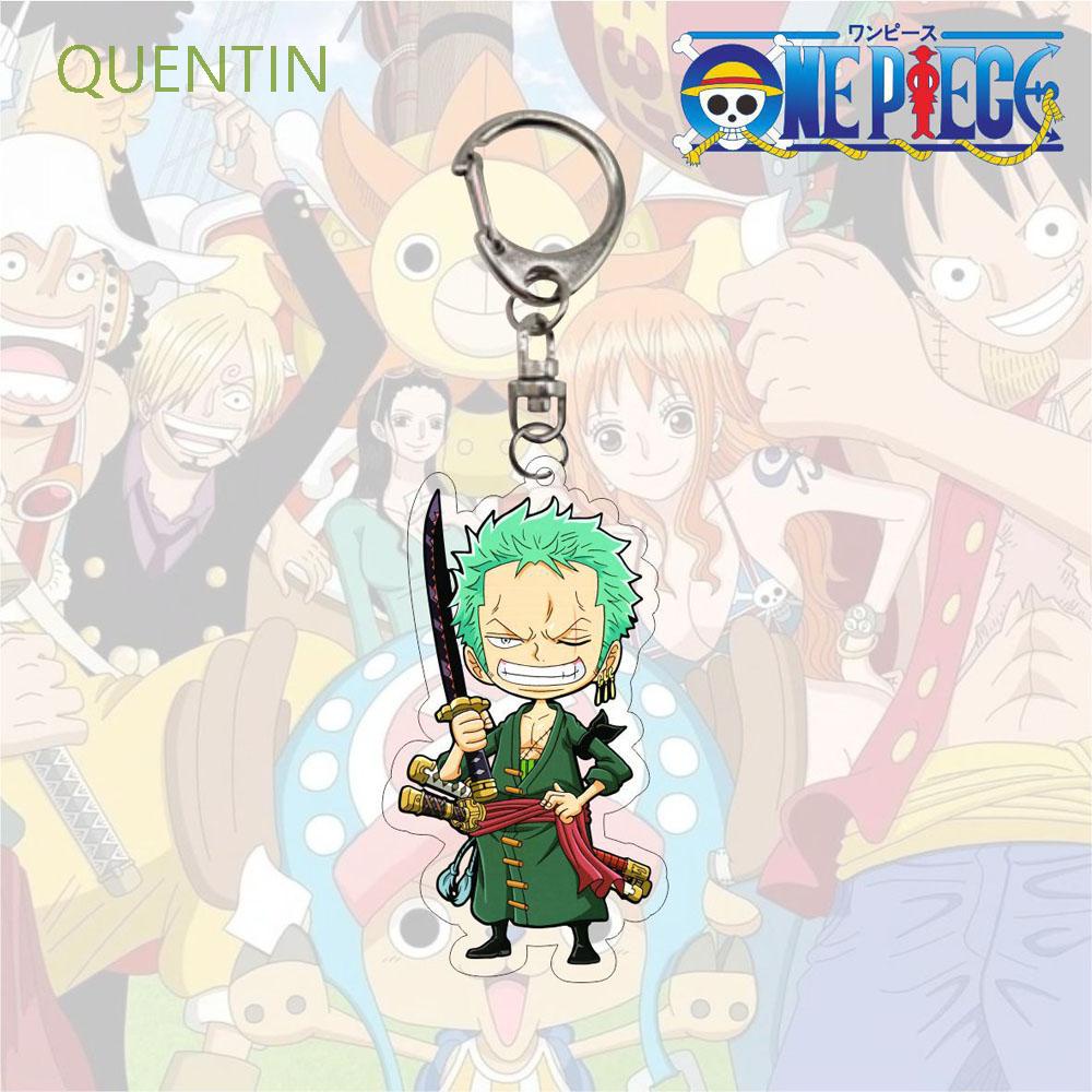Móc khóa acrylic hai mặt hình nhân vật hoạt hình One Piece