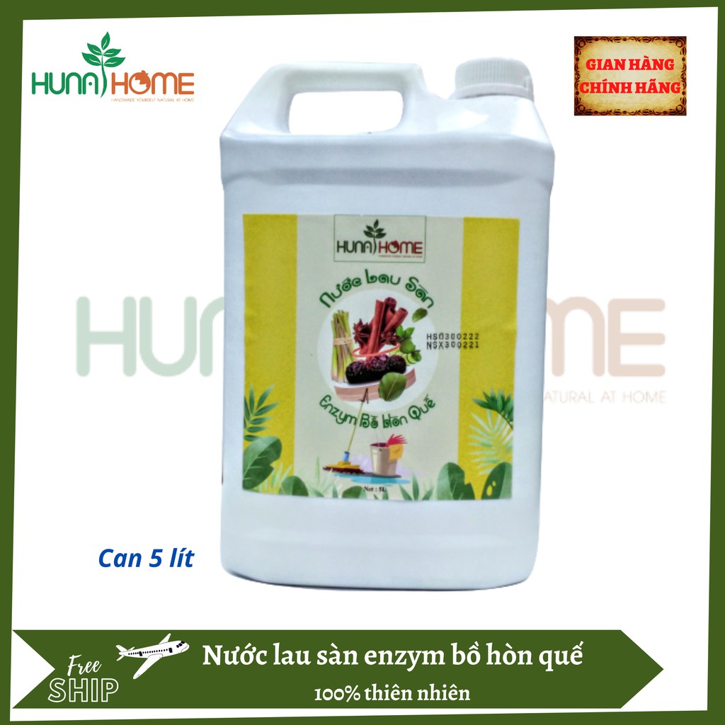 Nước lau sàn enzym bồ hòn quế Hunahome