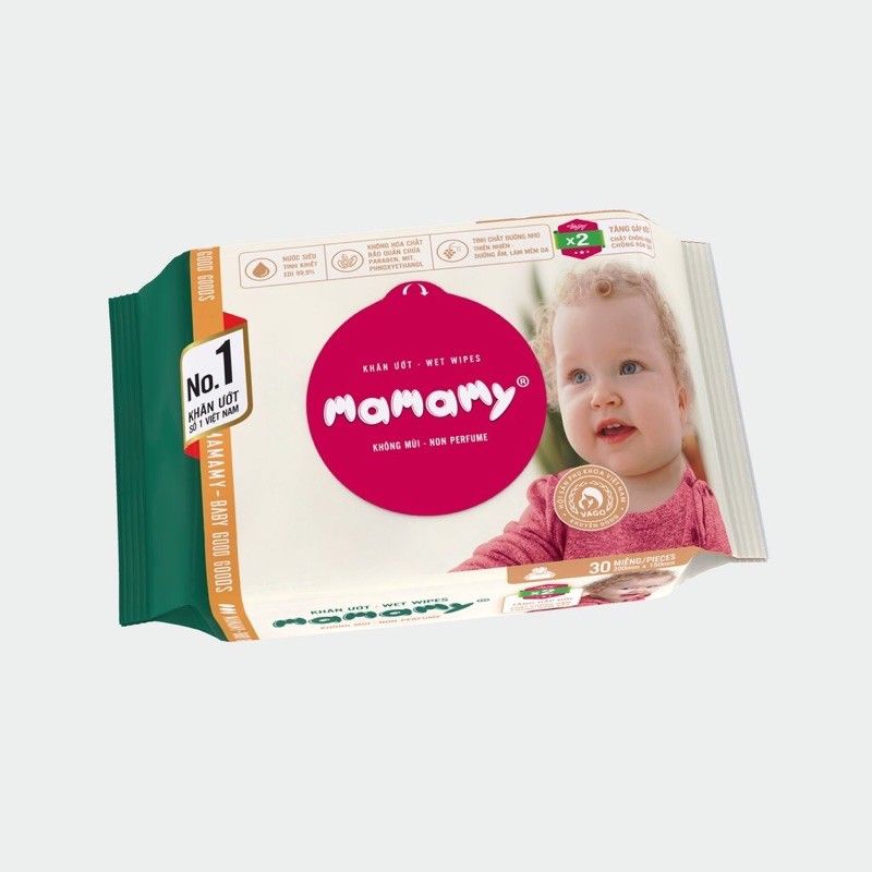 Khăn ướt mamamy 30 Miếng