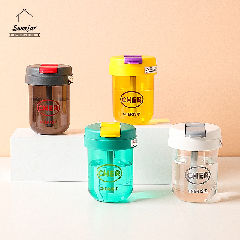 Cốc uống nước SWEEJAR bằng silicone PC chịu nhiệt tốt dung tích 300ml