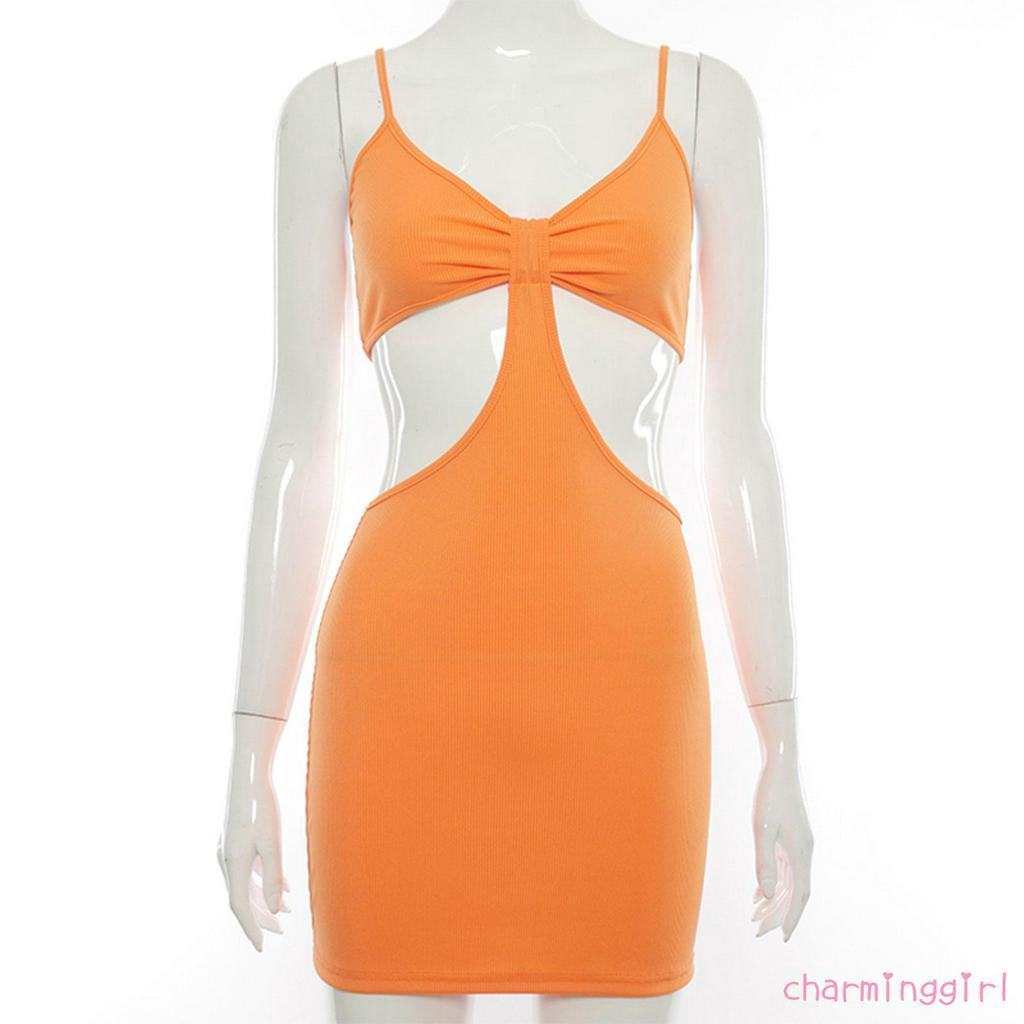 Đầm Hai Dây Không Tay Ôm Dáng Quyến Rũ Cho Nữ