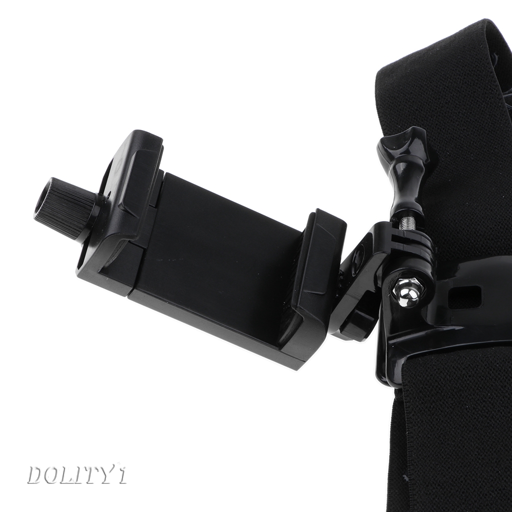 (Doity 1) Head Strap Headband Phone Clip Holder For Smartphones