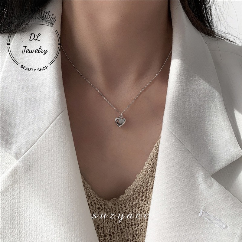 Vòng cổ tim - dây chuyền nữ tính - vòng cỗ nữ xinh xắn DL.Jewelry