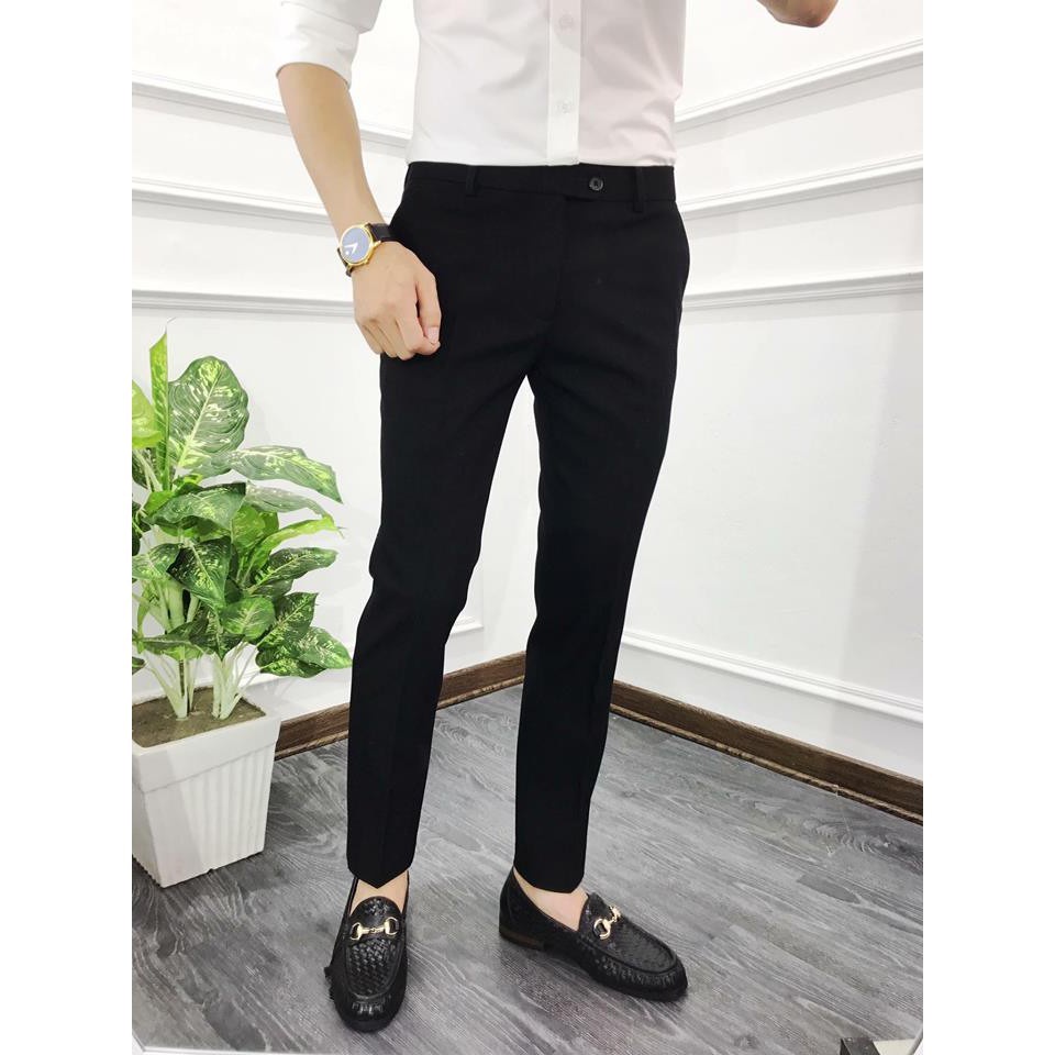 Quân âu nam hàn quốc from slim đứng dáng kiểu ngắn đẹp công sở hàn quốc