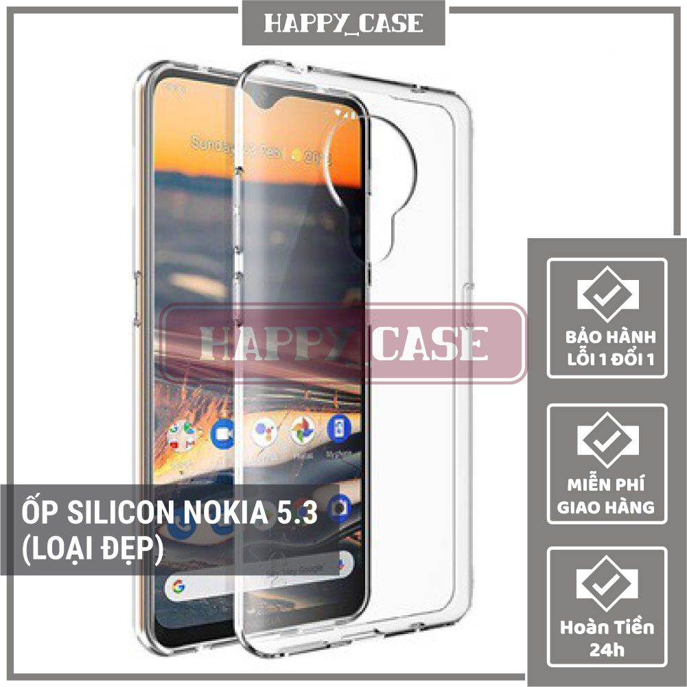 Ốp Lưng NOKIA 5.3 (LOẠI ĐẸP) Thin Transparent Silicon