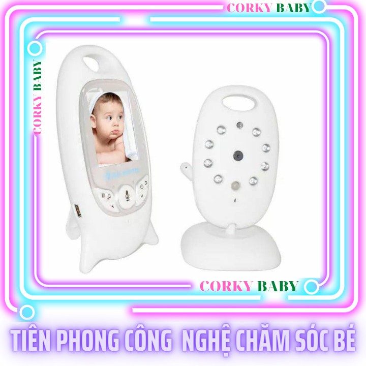 Máy báo khóc Baby monitor không dây- camera giám sát bé yêu, siêu bền gọn, dễ sử dụng mbk01