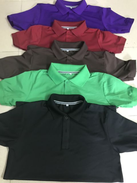Áo thun vải cá sấu thái(poly). dày. mịn. không xù. Nam nữ cùng size | BigBuy360 - bigbuy360.vn