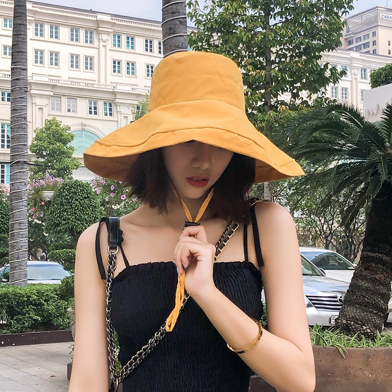 Nón Vành Rộng Chống Tia Uv Có Vành Che Mặt Che Phủ Toàn Diện