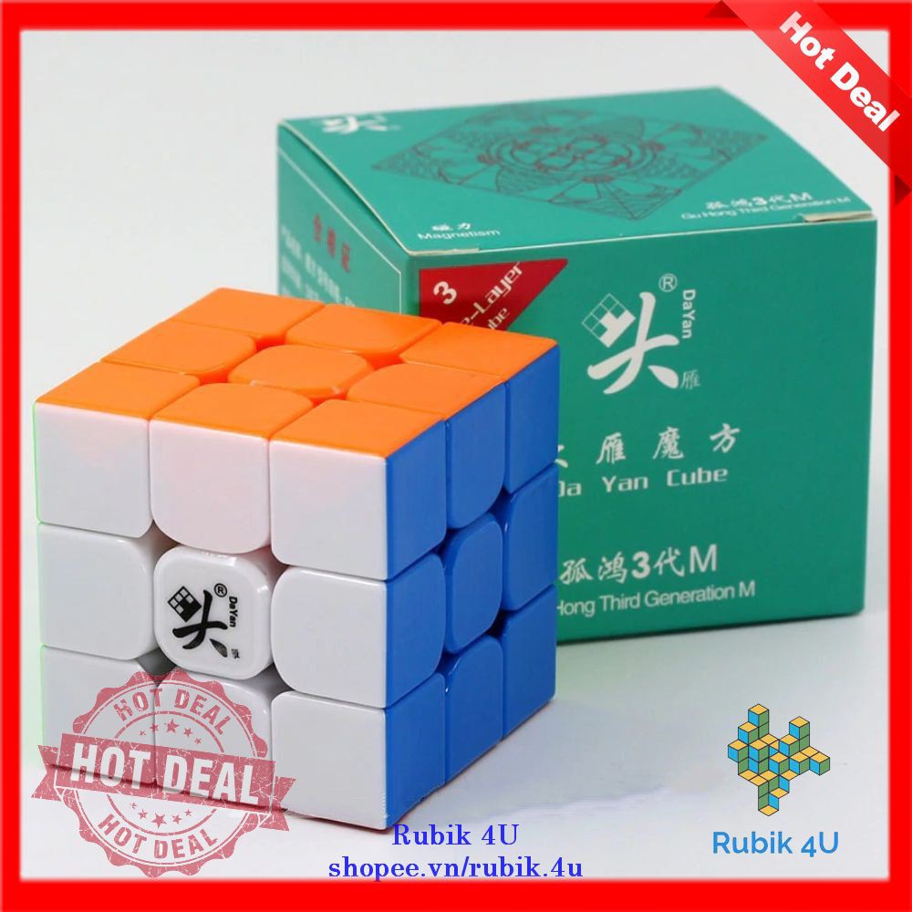 Rubik 3x3 DaYan GuHong v3 M Khối Lập Phương Rubic 3 Tầng