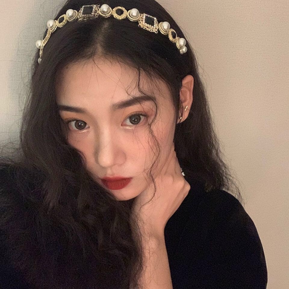 Băng Đô Cài Tóc Đính Đá Nổi Bật Quý Phái Cho Nữ Dobi BĐ4