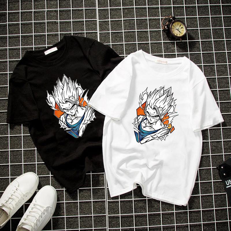 Áo thun Unisex form rộng họa tiết goku chất Hàn Quốc vải dày mịn 2019T1542