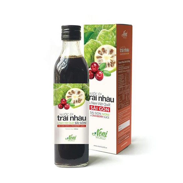 Nước ép trái nhàu và nam việt quất - Noni & cranberry juice NONIWORLD