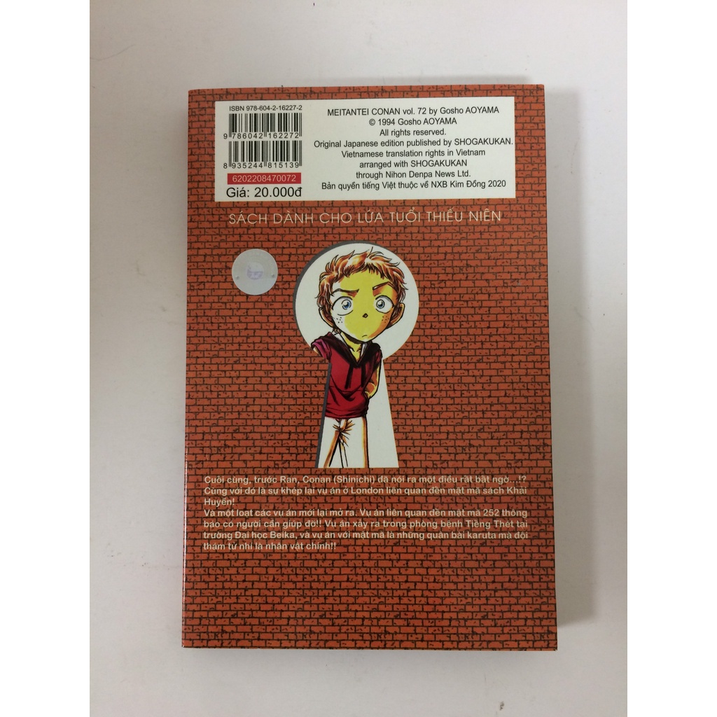 Sách - Thám tử lừng danh Conan - Tập 72