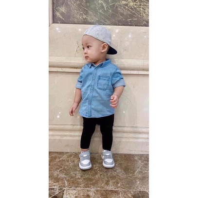Áo sơ mi cho bé HM auth size 4m - 4y