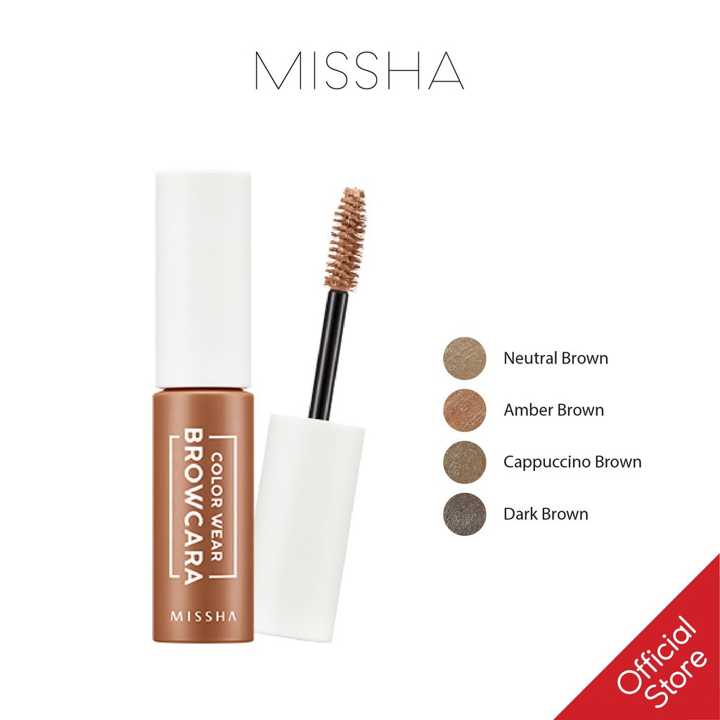 Mascara đổi màu và định dạng chân mày Missha Color Wear Browcara 7.5g