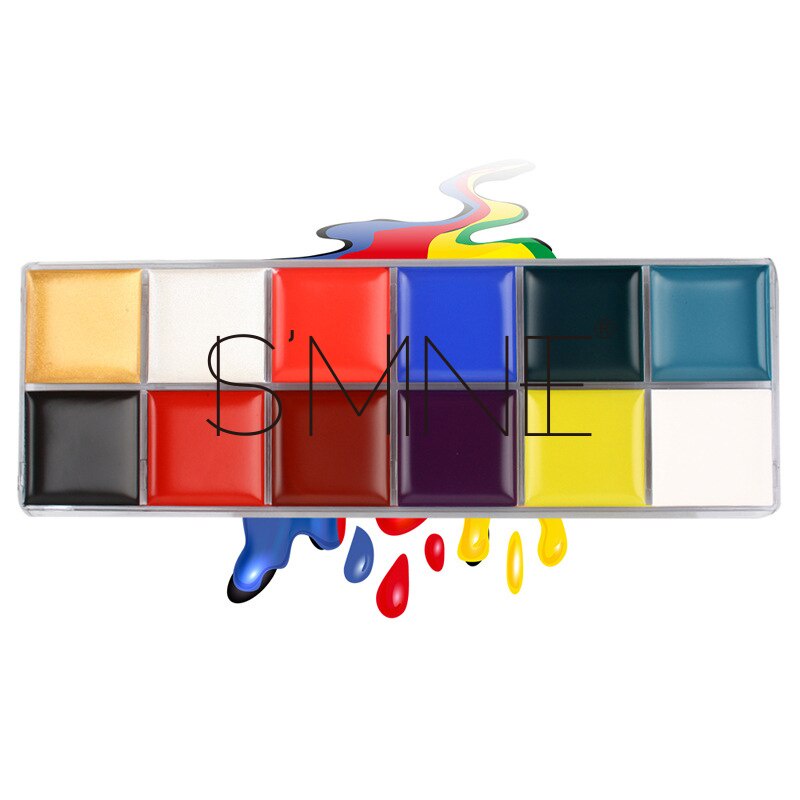 Bảng 12 Màu Sơn Dầu Trang Điểm Mặt Và Cơ Thể Hóa Trang Halloween | BigBuy360 - bigbuy360.vn