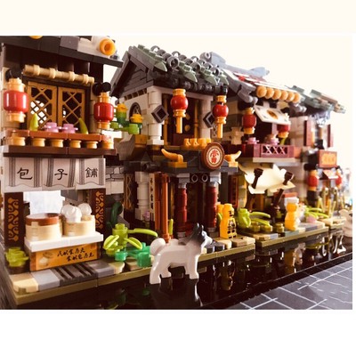 Bộ đồ chơi lắp ráp LOZ mini mô hình cửa hàng đường phố 1722-1725