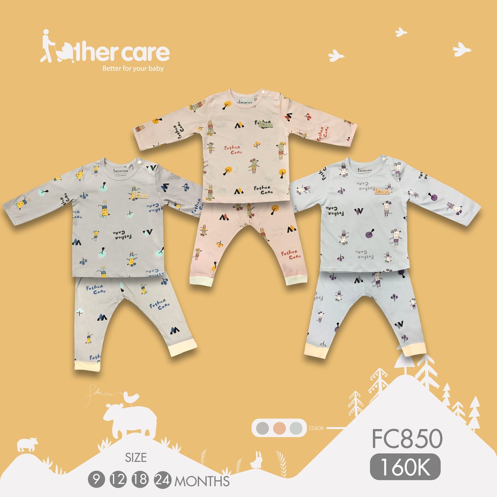 Bộ Quần Áo FatherCare trẻ em Cài vai DT - Chuột Ballet FC850