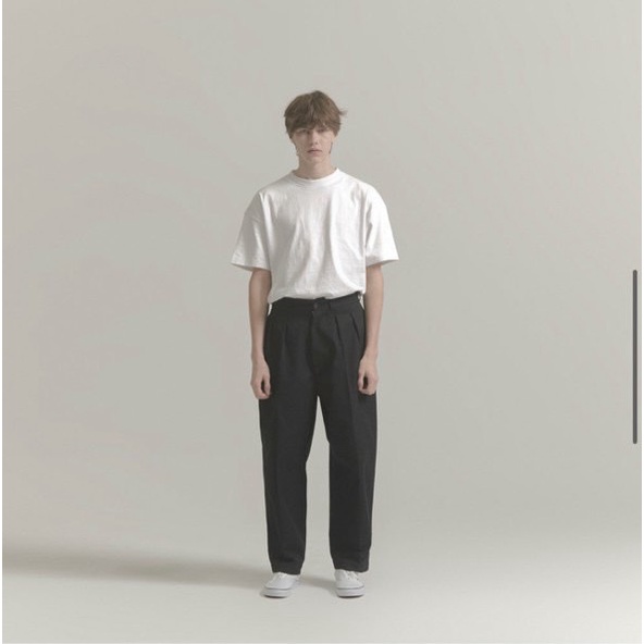 Quần Vải Topten Ống Rộng BAGGY CHINO Đen chính hãng