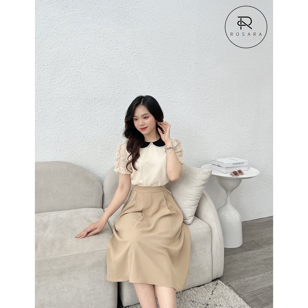 Chân váy công sở dáng A thời trang công sở nữ Rosara CV3