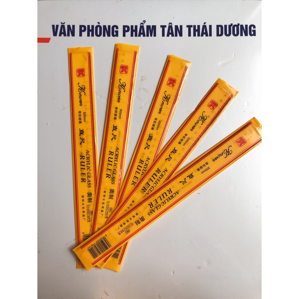 Thước Kẻ Nhựa Học Sinh , Thước Kẻ Mica Trong suốt 20cm ,30cm (1Chiec)