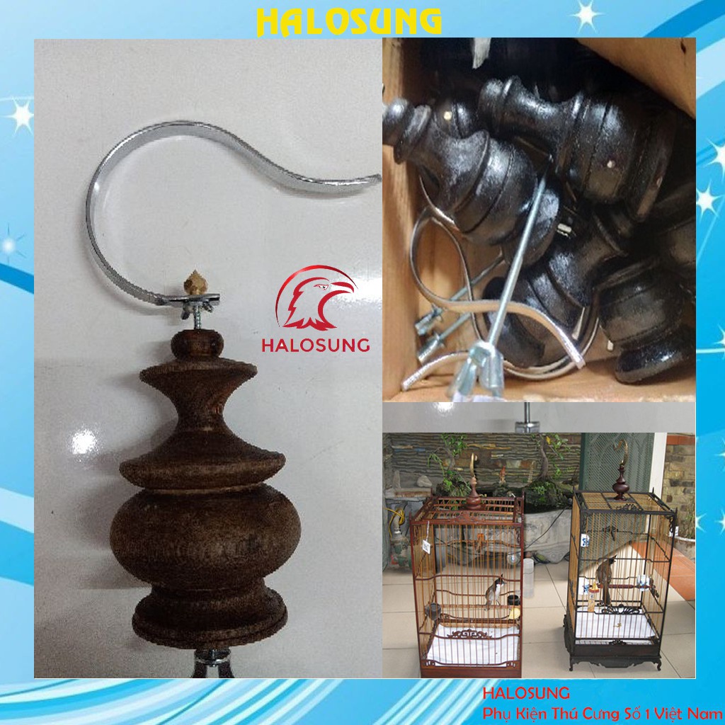 Móc lồng chim Halosung móc lồng chào mào phụ kiện lồng chim PK59