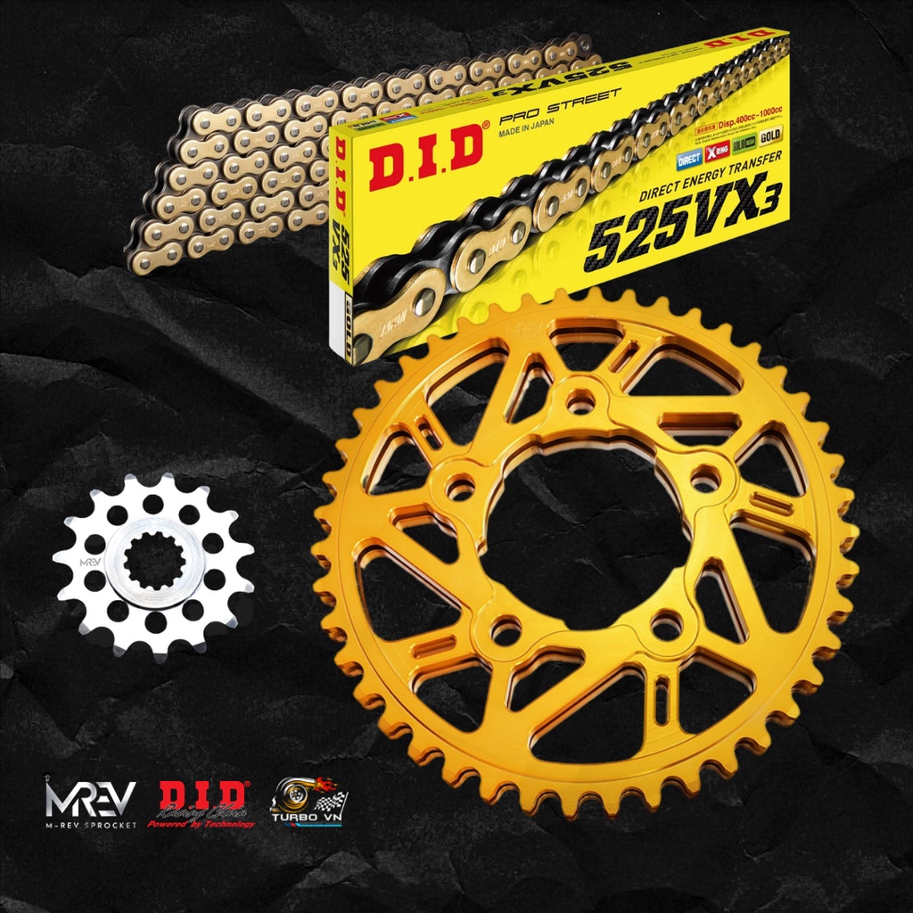 Nhông Dĩa MREV cho xe Yamaha R1 đời  đi sên 525