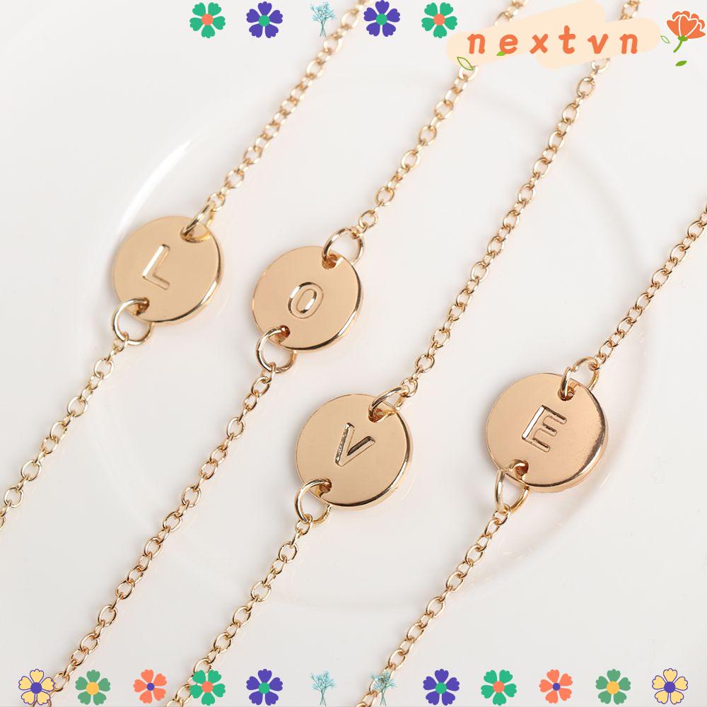 Vòng Tay Mặt 26 Chữ Cái Cá Tính|Vòng Đeo Tay Đi Biển Thời Trang