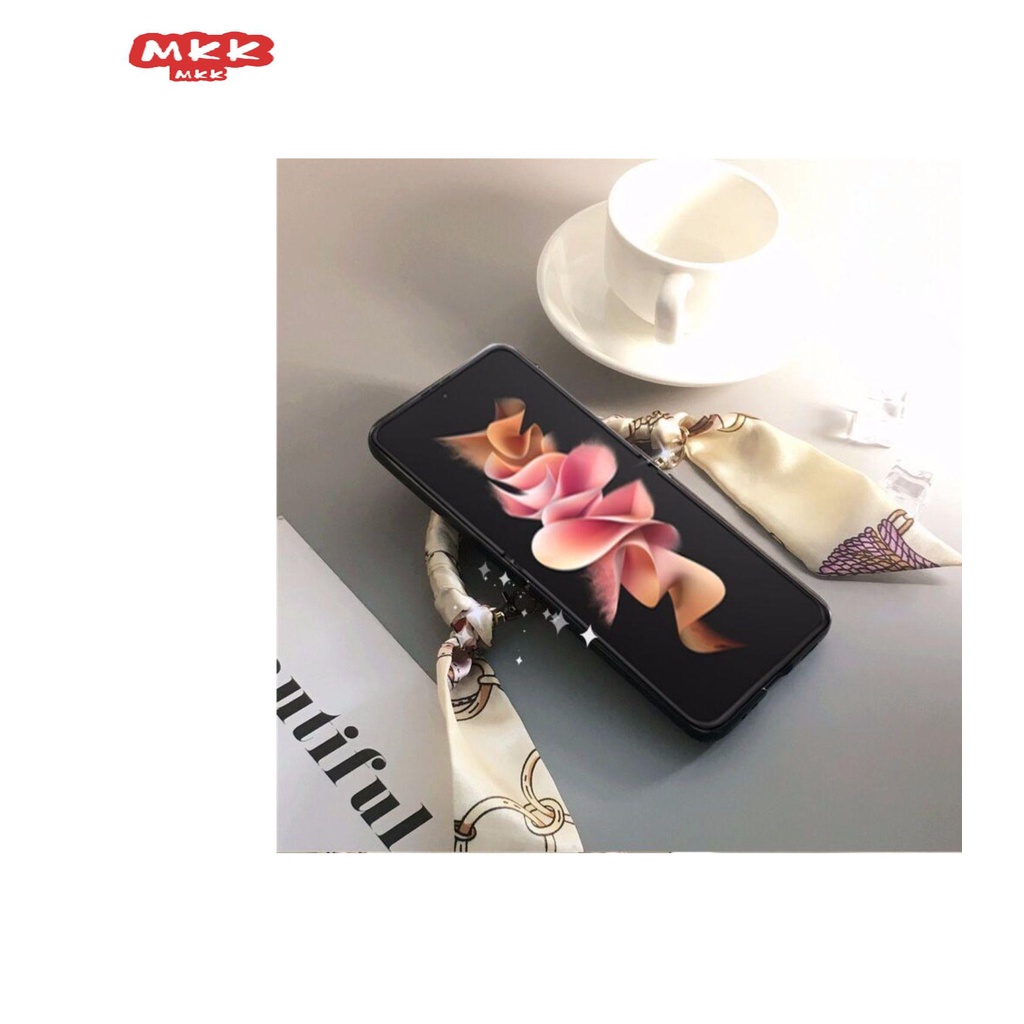 Ốp điện thoại da MKK chính hãng gập lại được cho Samsung zflip3 z flip3 F7110