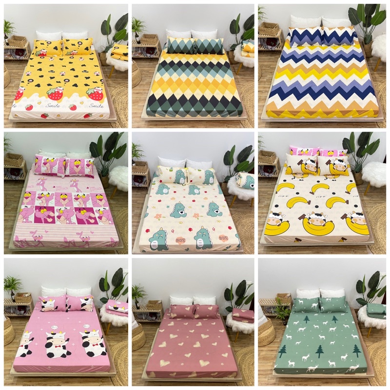 BỘ GA GỐI COTTON POLY HÀN QUỐC