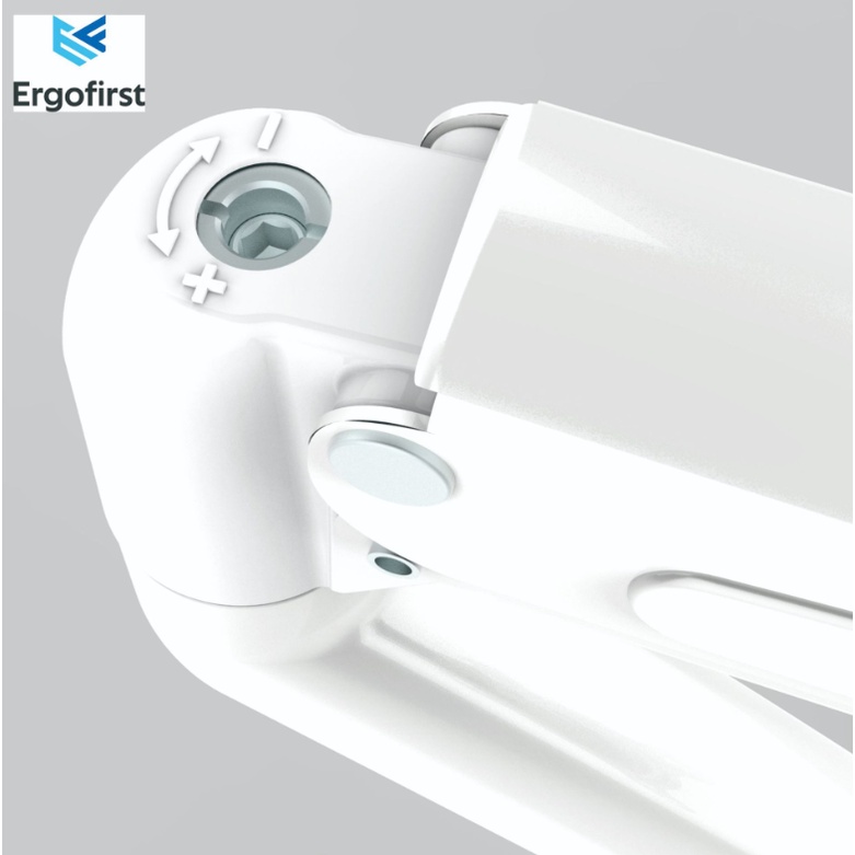Giá Treo Màn Hình Máy Tính Ergofirst Đa Năng Xoay 360 Độ Dùng Cho Màn Hình 17 đến 27 inch, Phiên Bản Màu Trắng