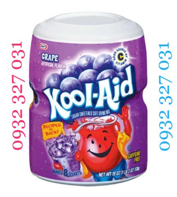 Combo 12 hộp Bột pha nước trái cây Kool Aid ( Mix đủ mùi )