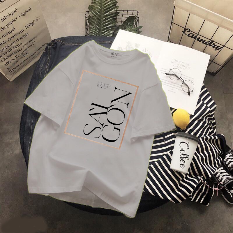 Áo thun Cotton Unisex - Việt Nam - Sài gòn - Tôi yêu sài gòn