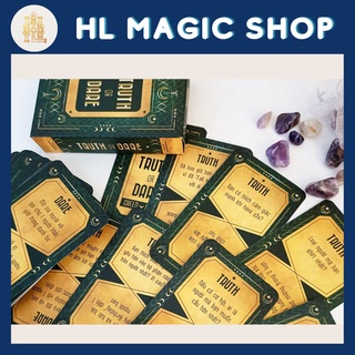 Bộ bài Board game Truth or Dare Green Moon việt hoá - Thiết kế dạng Tarot 50 lá bài 50 luật game