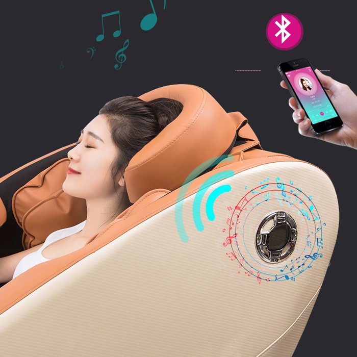 [CÓ VIDEO] Ghế Mát xa toàn thân cao cấp công nghệ Nhật Bản (Massage 8D, Bấm huyệt bàn chân, Âm nhạc Bluetooth)