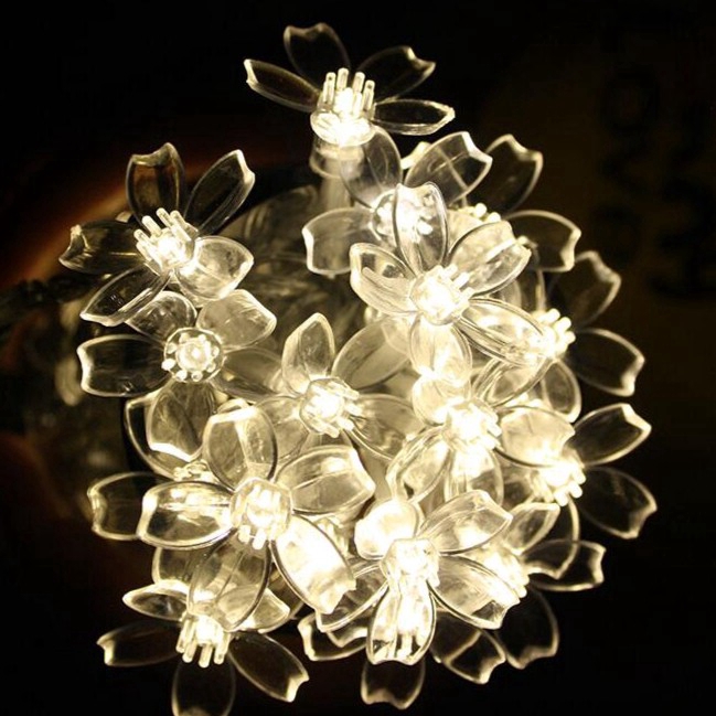 Dây đèn LED 40 bóng hình hoa đào dài 4m đẹp mắt