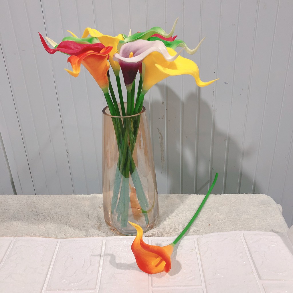 HOA RUM CALLA LILY Gốc Nam Phi - Hoa giả trang trí đẹp