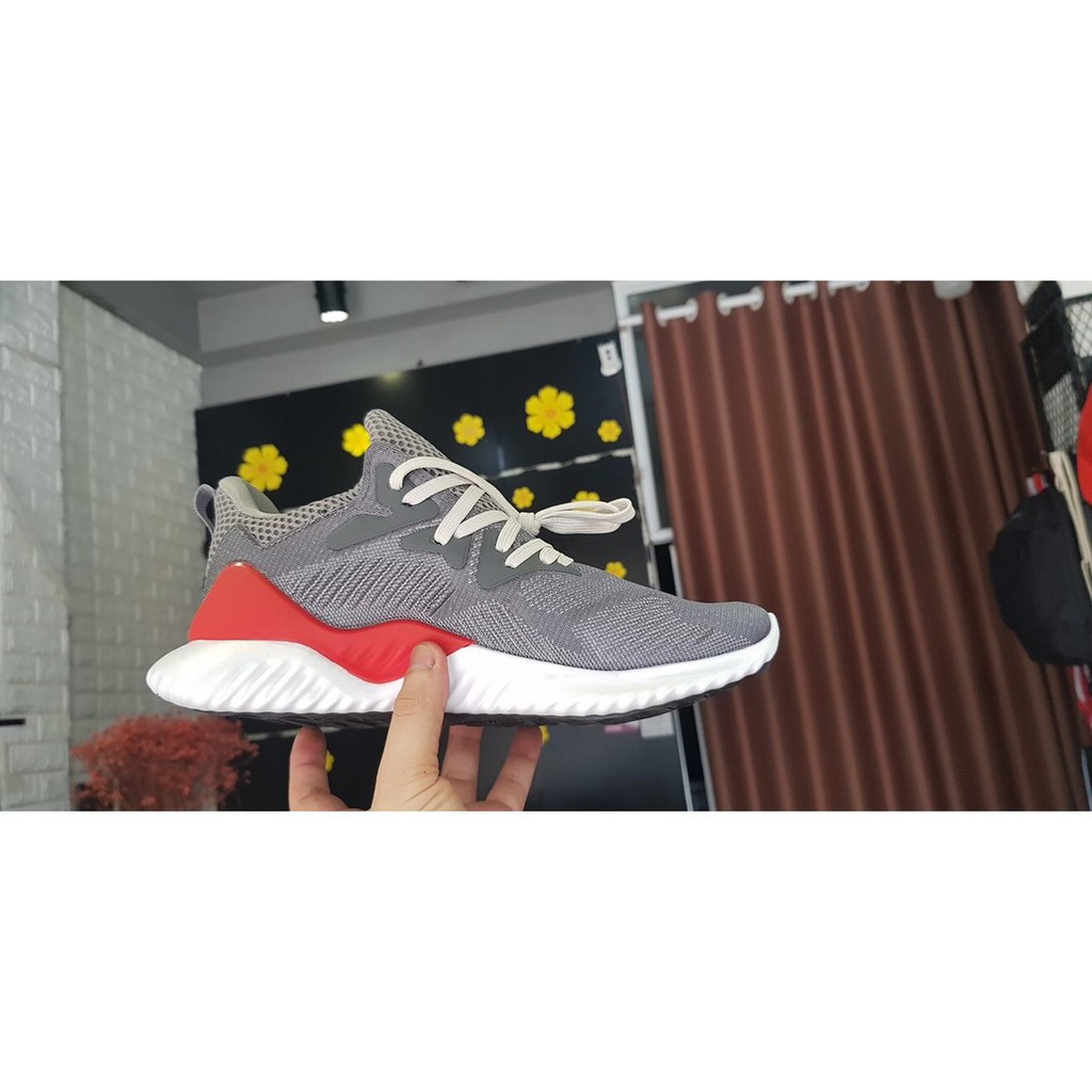 Giày Adidas Alphabounce Xám Đỏ (fullbox + freeship)