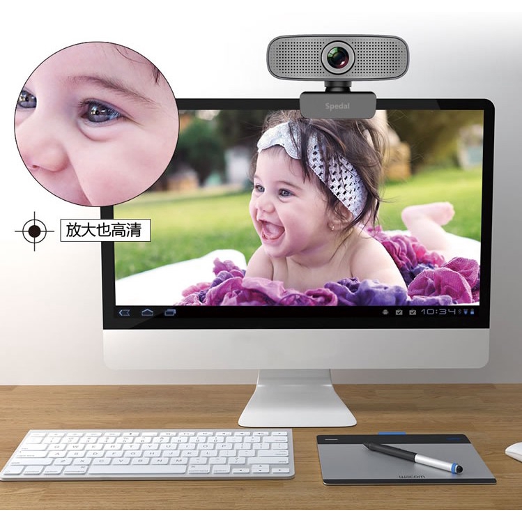 Webcam dành cho máy tính Spedal Full HD 1080p | BigBuy360 - bigbuy360.vn