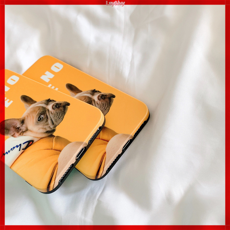 Cartoon Cute French Bulldog IMD Silicone Anti-fall Phone Case Soft Case for IPhone7/8 IPhone 7Plus/8Plus IPhone X XS XR XSmax IPhone 11 11pro 11promax IPhone 12 12pro 12promax