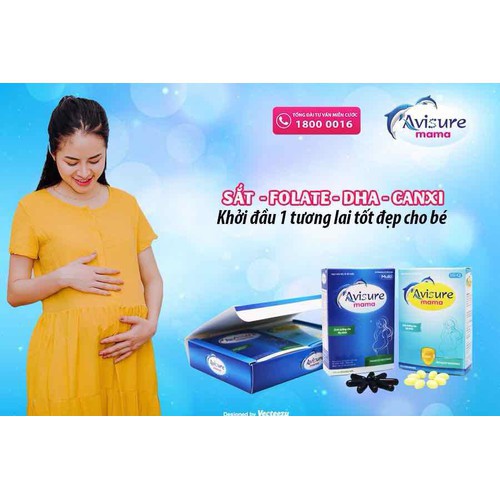 AVISURE Mama- Bổ Sung DHA,các Vitamin và khoáng chất cần thiết cho phụ nữ mang thai